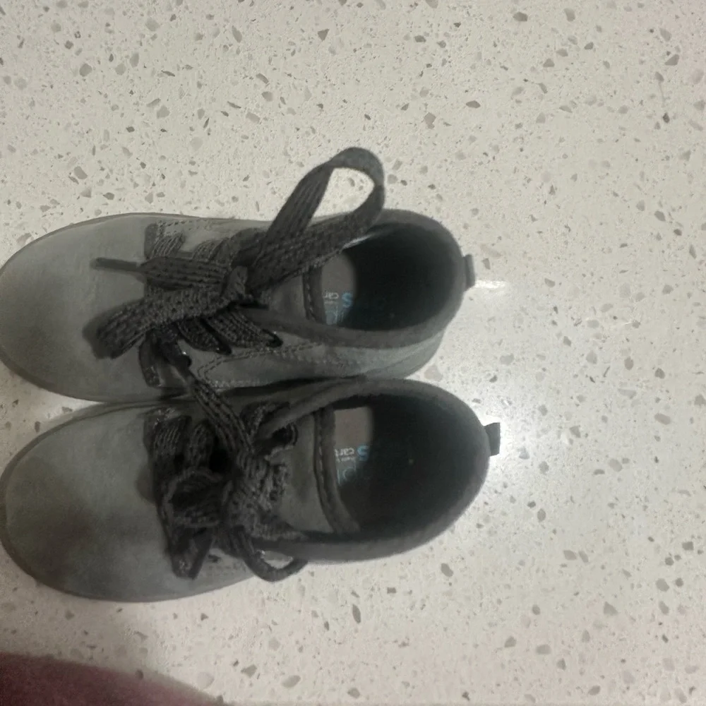 Carter's Kids Gray Boots with Black Laces